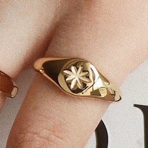 NEW 18K Gold Plated Shooting Star Ring